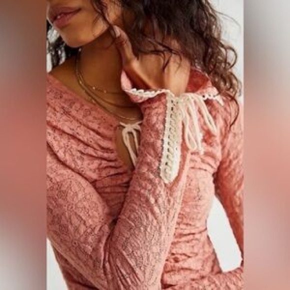 Free People Tops - Free People Lilah Top in Dusty Rose